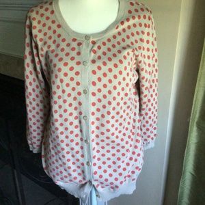 Liz Claiborne size large polka dot sweater